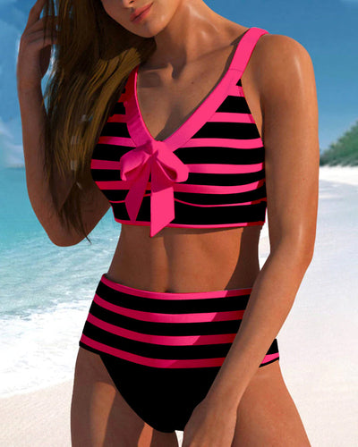 True Aussie™ | Striped High-Waisted Bikini