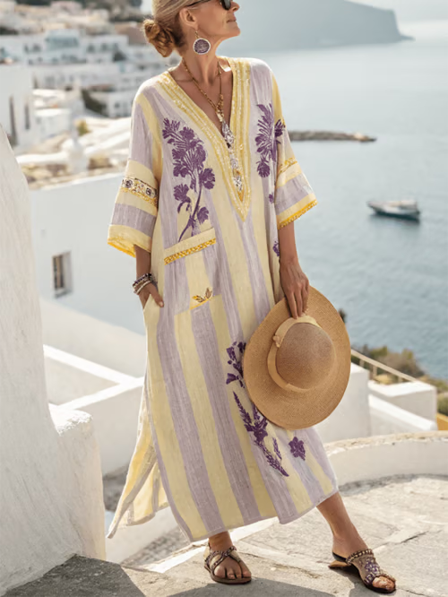 Bohemian Linen Dress