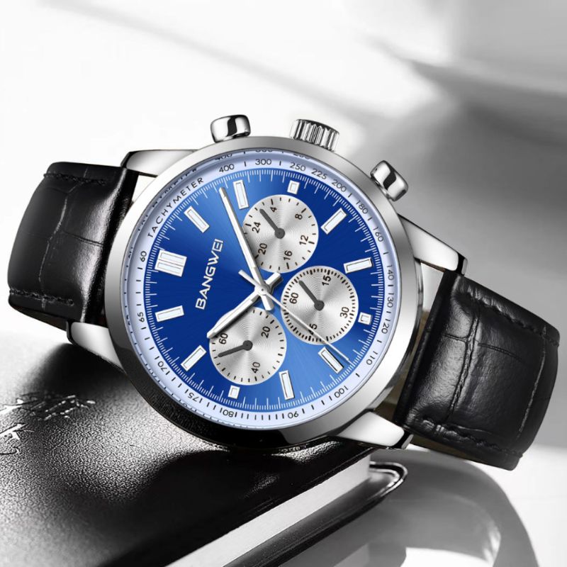 Quartz Military Leather Casual Sport Watch™ - Olsen & Olsen