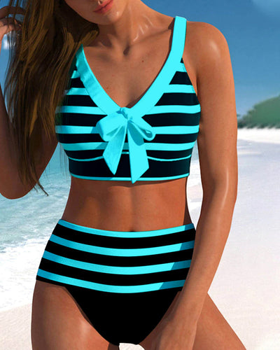 True Aussie™ | Striped High-Waisted Bikini