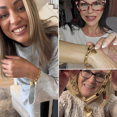 Bracciale Chunky Heartened | Oro