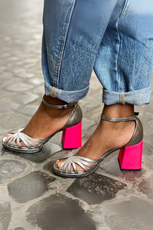 Milviana - Classy Pink Block Heel