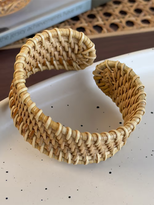 Braided Rattan Bracelet