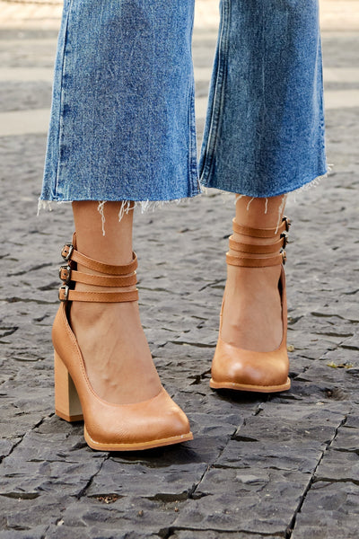 Elisa™ | Smooth Sandals with Chunky Heel