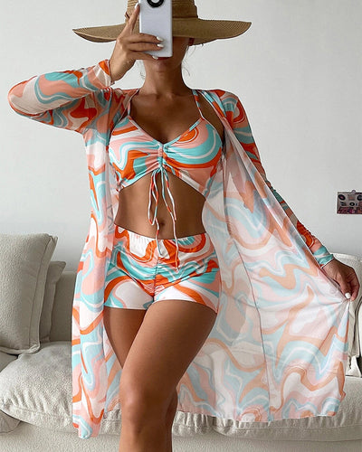 True Aussie™ | 3-Piece Printed Bikini Set