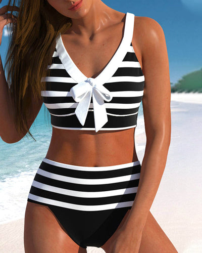 True Aussie™ | Striped High-Waisted Bikini
