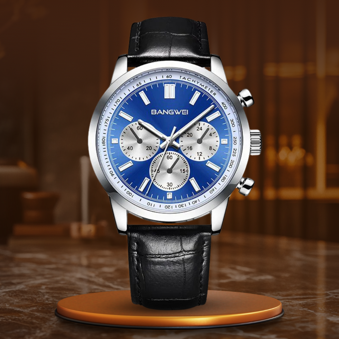 Quartz Military Leather Casual Sport Watch™ - Olsen & Olsen