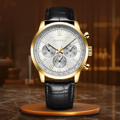 Quartz Military Leather Casual Sport Watch™ - Olsen & Olsen