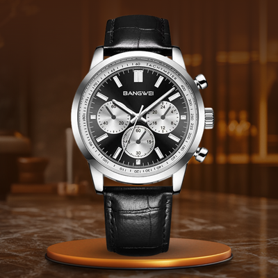 Quartz Military Leather Casual Sport Watch™ - Olsen & Olsen