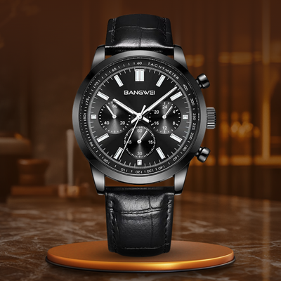 Quartz Military Leather Casual Sport Watch™ - Olsen & Olsen