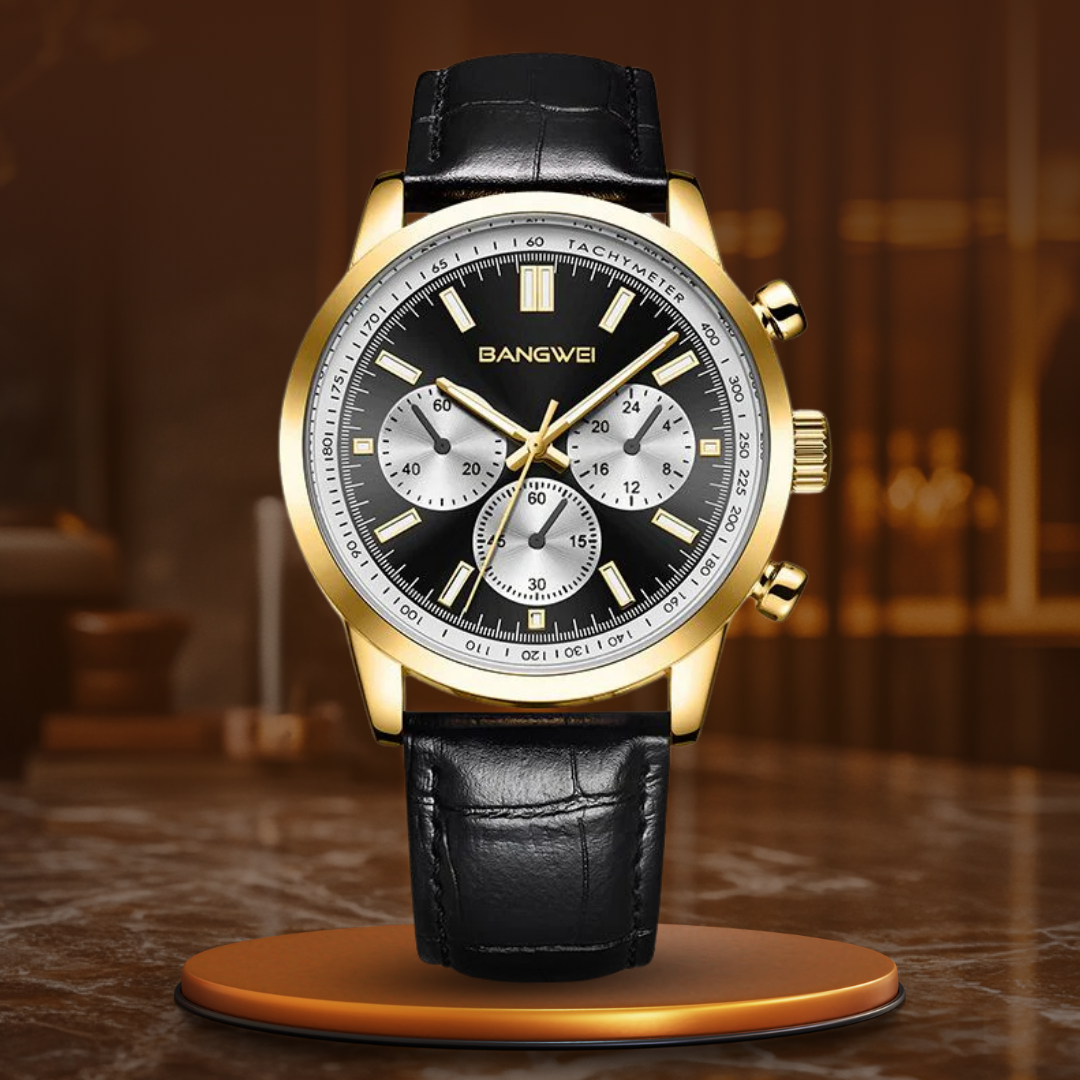 Quartz Military Leather Casual Sport Watch™ - Olsen & Olsen