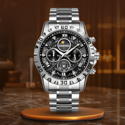 Luxury Chronograph Watch with Metal Bracelet™ - Olsen & Olsen