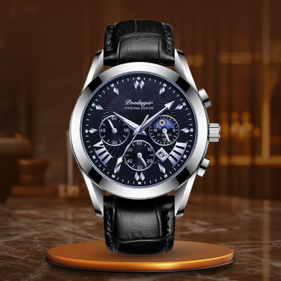 Elegant Luxury Leather Watch™ - Olsen & Olsen