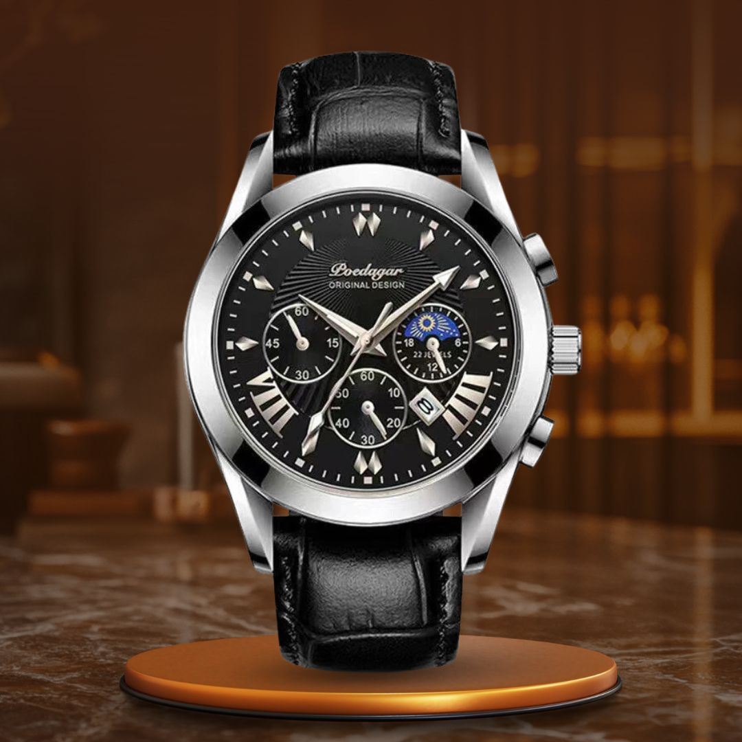 Elegant Luxury Leather Watch™ - Olsen & Olsen