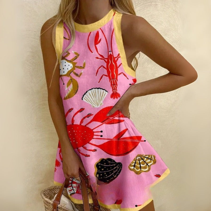 Elisa™ | Coastal Breeze Mini Dress