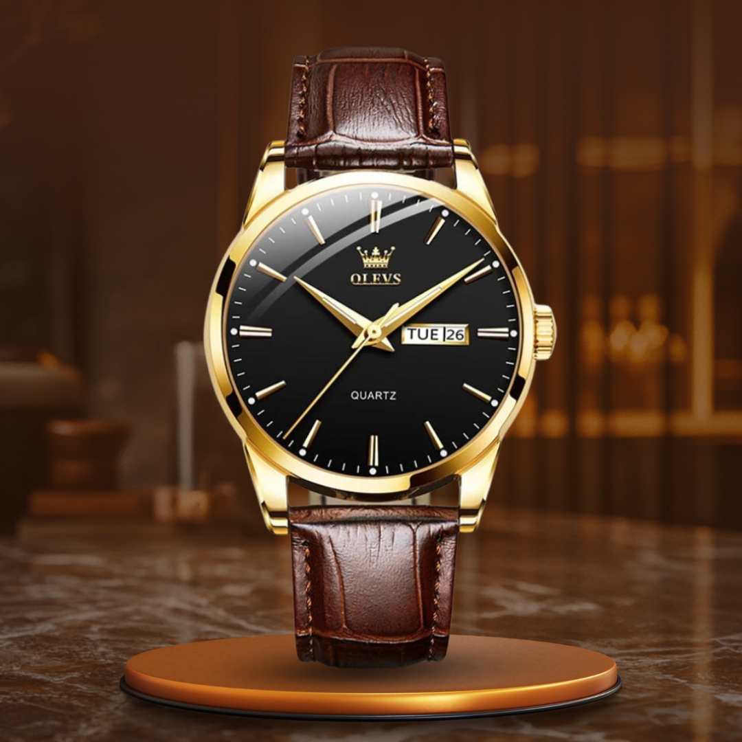 Luxury Leather Men's Watch™ Olsen & Olsen