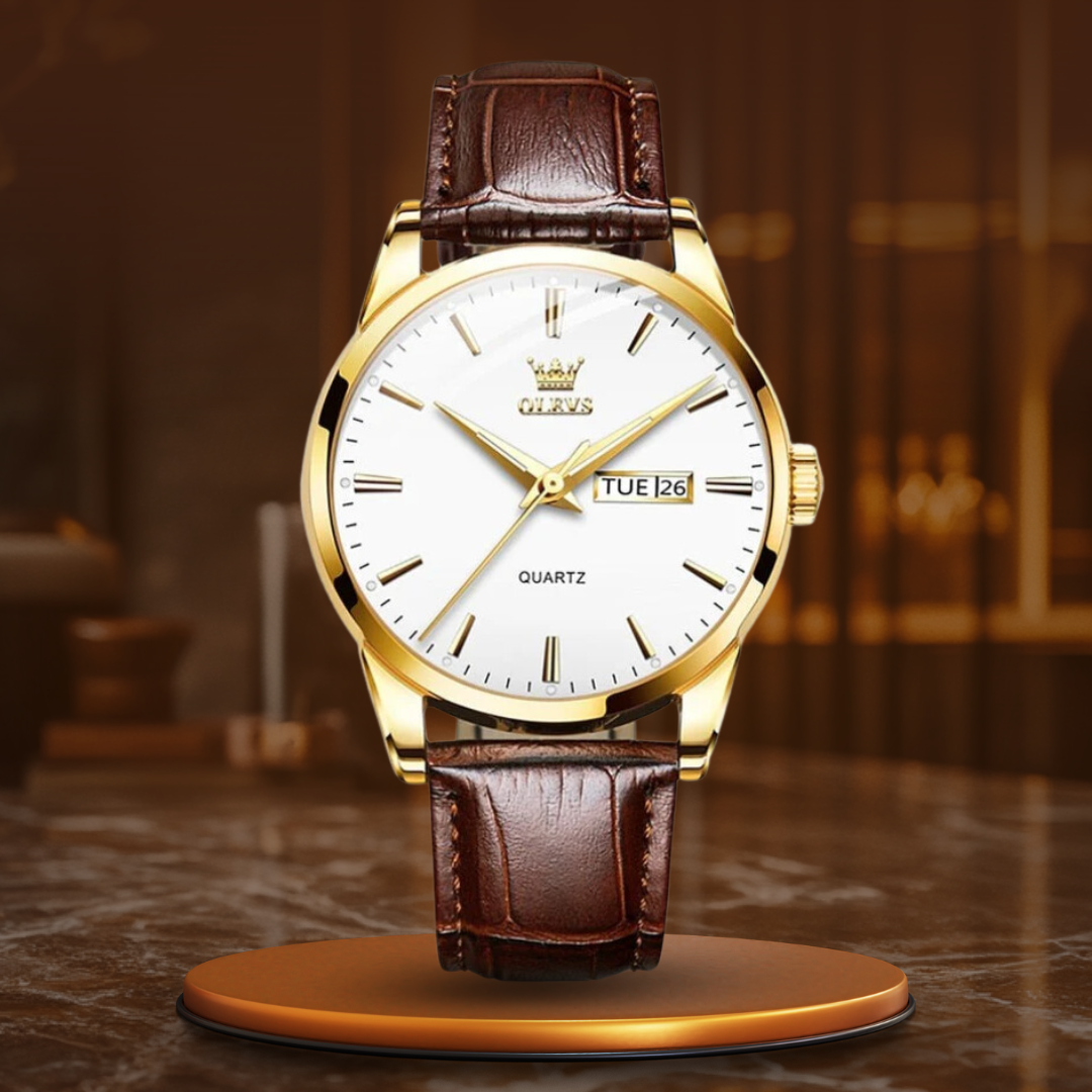 Luxury Leather Men's Watch™ Olsen & Olsen