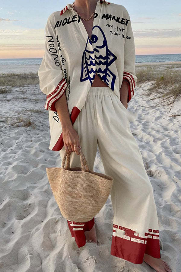 Isla™ | Mediterranean Fish-Print Set