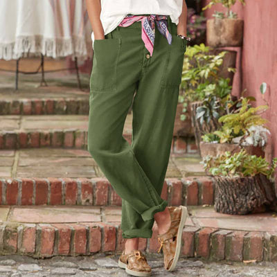 Cotton trousers "Lazy Sunday" – Chic & casual