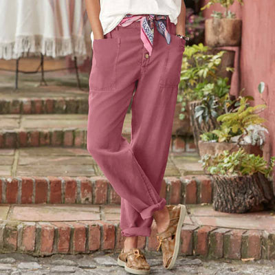 Cotton trousers "Lazy Sunday" – Chic & casual