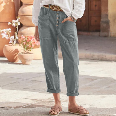 Cotton trousers "Lazy Sunday" – Chic & casual