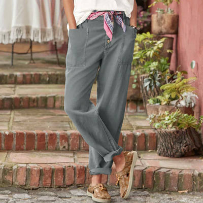 Cotton trousers "Lazy Sunday" – Chic & casual