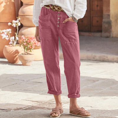 Cotton trousers "Lazy Sunday" – Chic & casual
