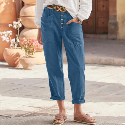 Cotton trousers "Lazy Sunday" – Chic & casual