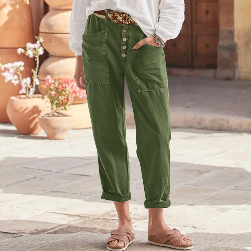Cotton trousers "Lazy Sunday" – Chic & casual