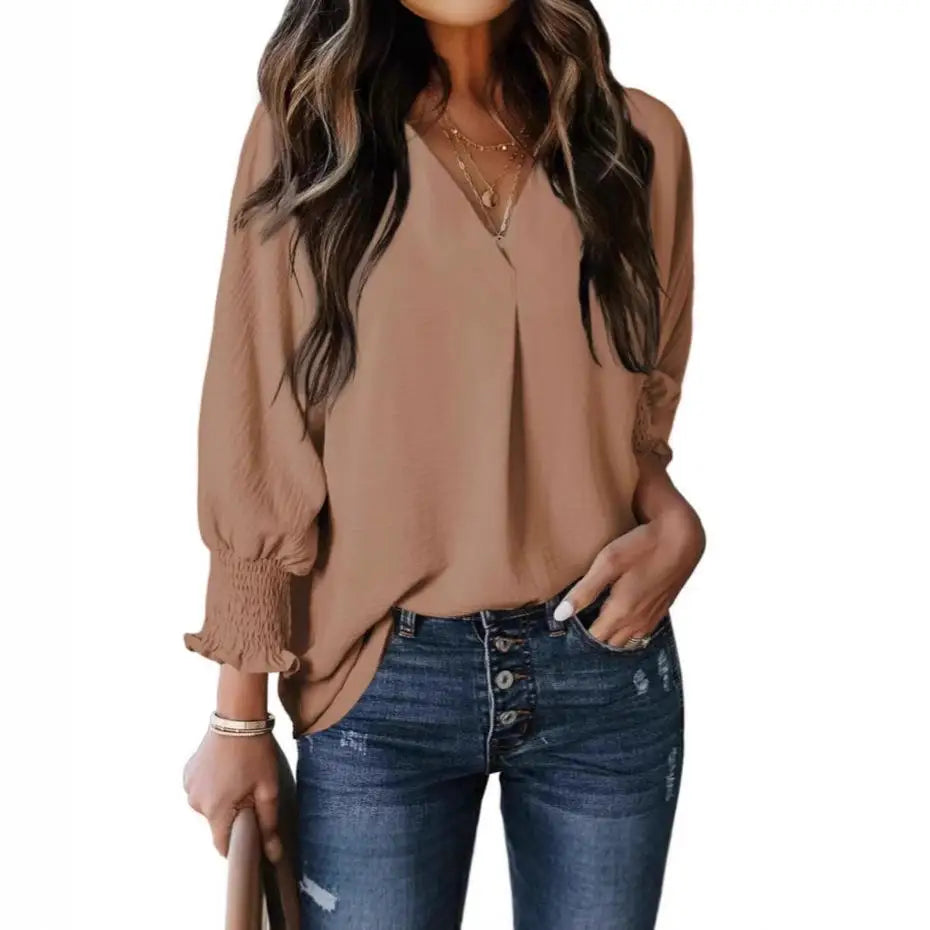 Polyester sweater top "Sunday Picnic" – Soft & sophisticated