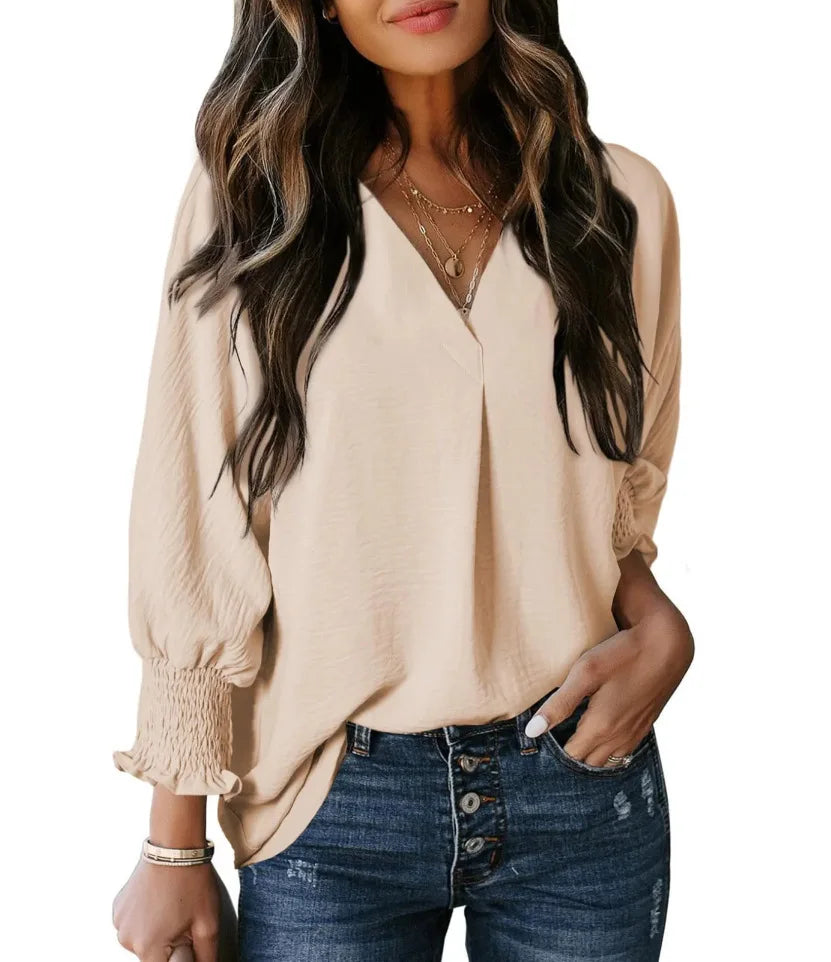 Polyester sweater top "Sunday Picnic" – Soft & sophisticated
