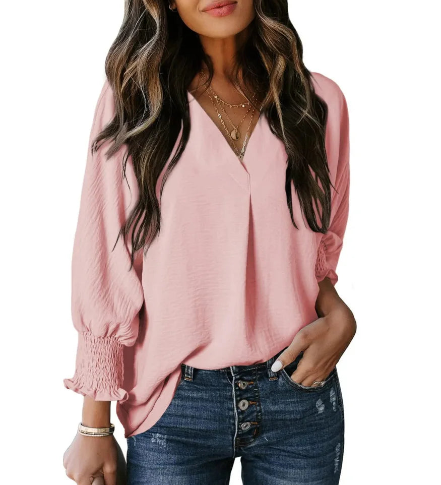 Polyester sweater top "Sunday Picnic" – Soft & sophisticated
