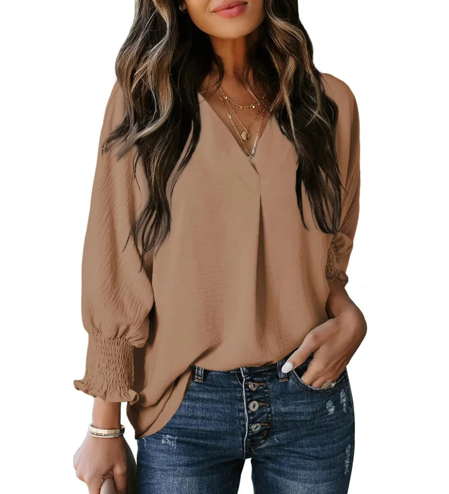 Polyester sweater top "Sunday Picnic" – Soft & sophisticated