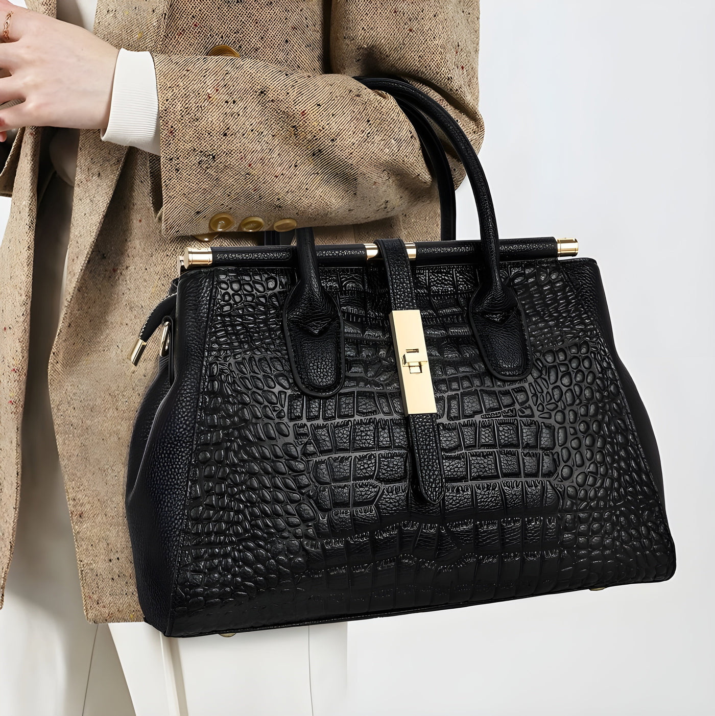 Elysian Croc Handbag