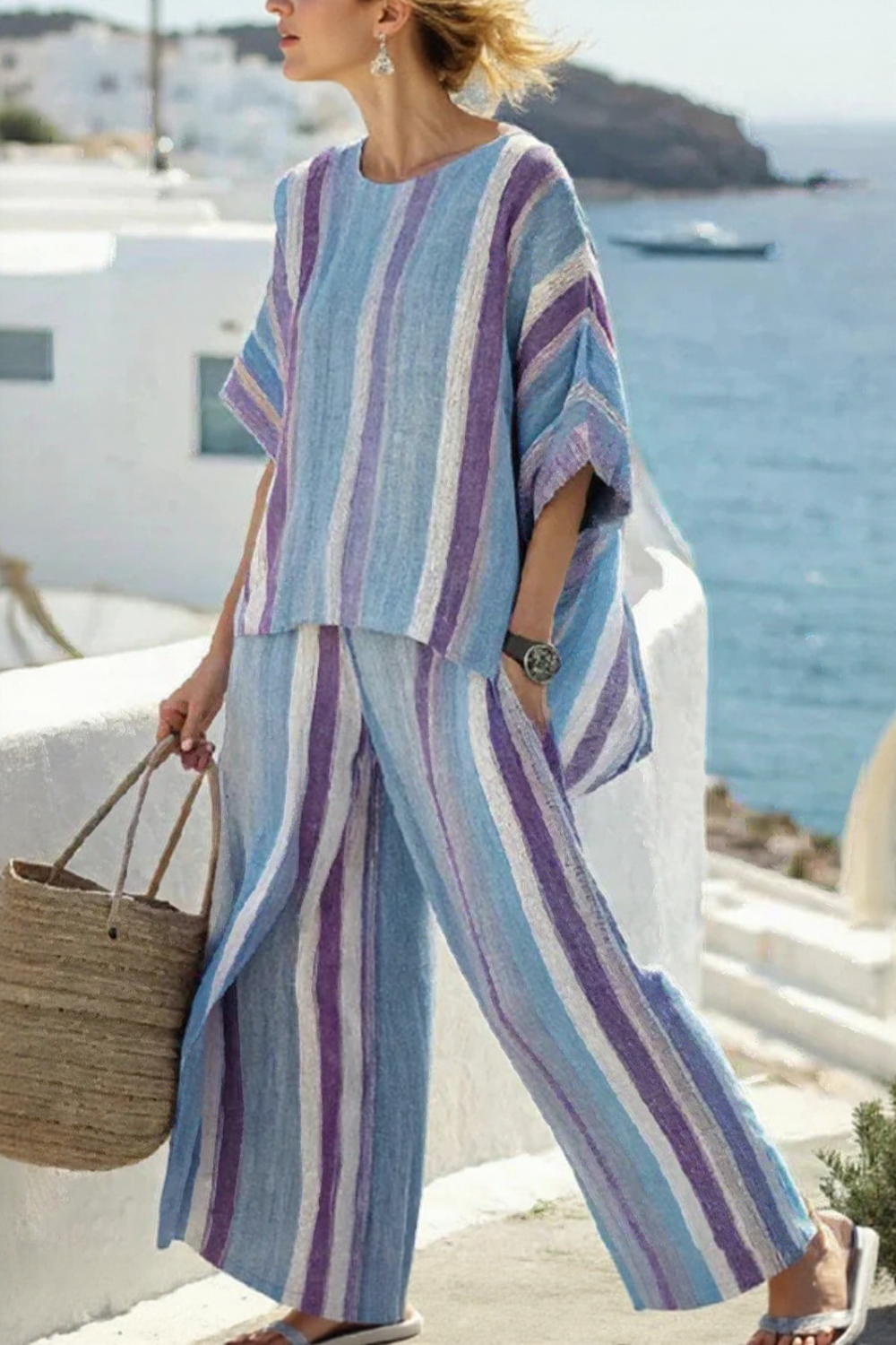 Ocean Striped Co-Ord Set