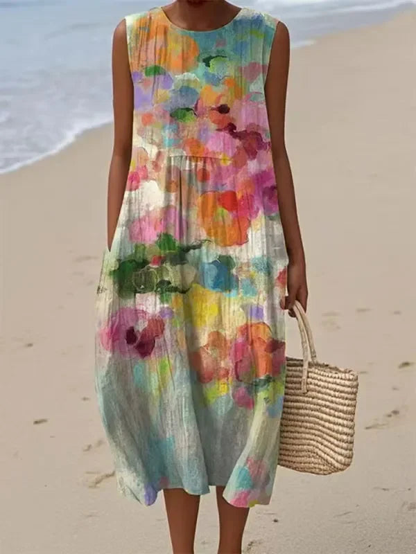 Mirte™ - Versatile Multicolored Midi Dress