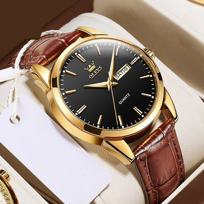 Luxury Leather Men's Watch™ Olsen & Olsen
