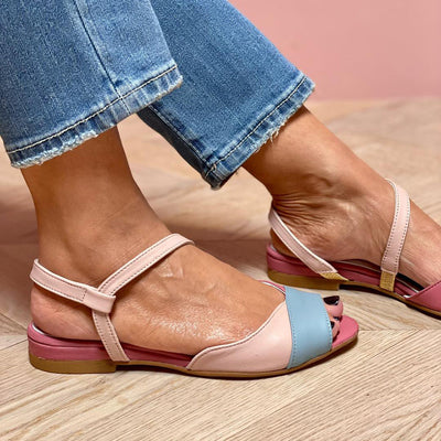 Aria™ | Asymmetric Pink Sandals