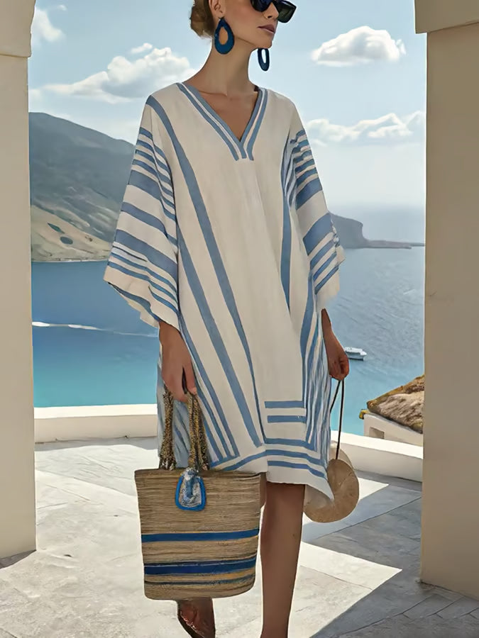 Blue Skies Linen Dress