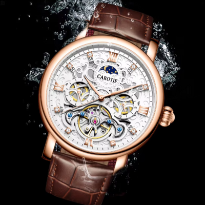 AUTOMATIC MECHANICAL OFFICE LEATHER WATCH™ - Olsen & Olsen