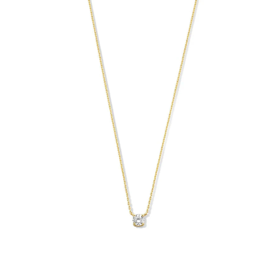 Collana con pietra moissanite Cléa | Oro