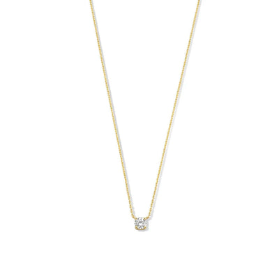 Collana con pietra moissanite Cléa | Oro
