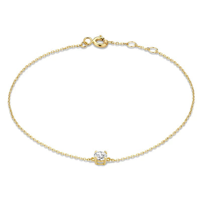 Bracciale con pietra moissanite Cléa | Oro