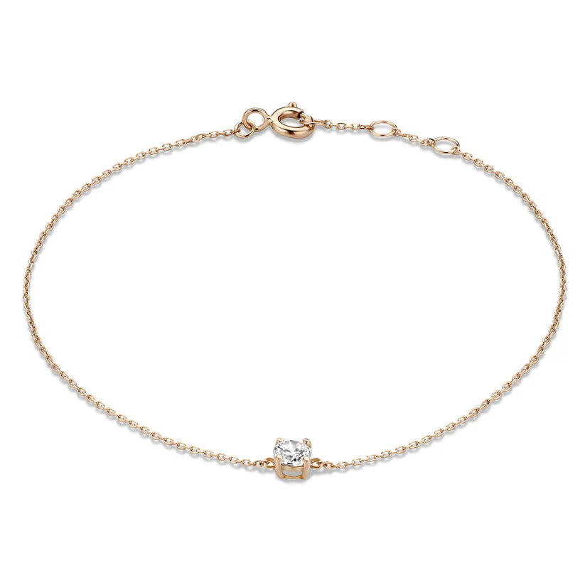 Bracciale con pietra moissanite Cléa | Oro
